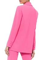 Denny One-Button Oversized Blazer