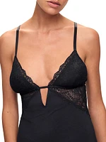 Satin & Lace Cut-Out Back Chemise