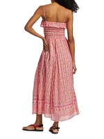 Larkin Paisley Cotton-Silk Midi-Dress