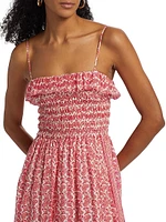 Larkin Paisley Cotton-Silk Midi-Dress