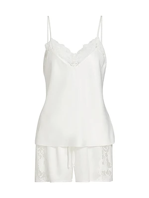 Shyla Satin Cami Short Set