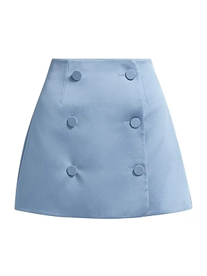 Mary Satin Miniskirt