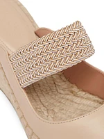 Siena 70MM Leather Wedge Mules