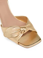 Vargas 70MM Metallic Leather Sandals