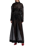 Silk Organza Twisted Shirt