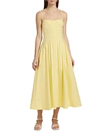 Kittiya Sleeveless A-line Midi-Dress