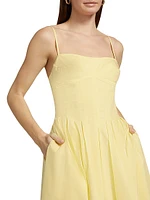 Kittiya Sleeveless A-line Midi-Dress