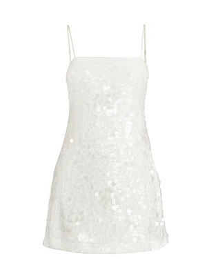 Lollie Sequined A-Line Minidress