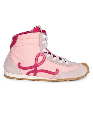 Ballet Runner 2.0 Suede & Mesh High-Top Sneakers