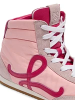 Ballet Runner 2.0 Suede & Mesh High-Top Sneakers
