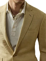 Kent Hand-Tailored Linen-Silk Jacket