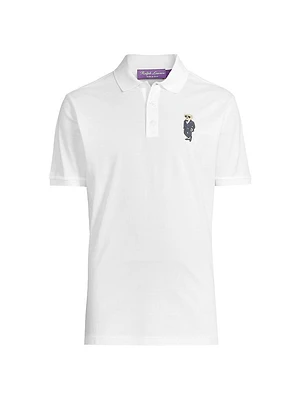Custom-Slim-Fit Polo Bear Piqué Shirt