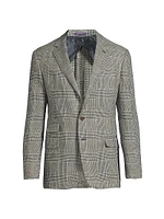 Kent Hand-Tailored Plaid Linen Jacket