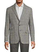 Kent Hand-Tailored Plaid Linen Jacket