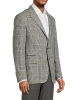 Kent Hand-Tailored Plaid Linen Jacket