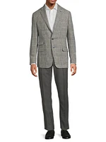 Kent Hand-Tailored Plaid Linen Jacket