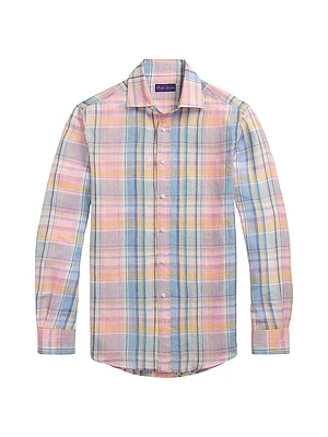 Plaid Linen Shirt