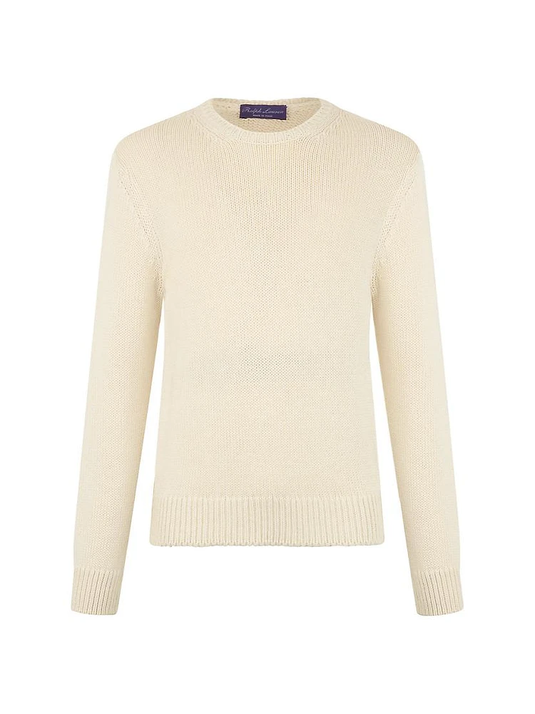 Cashmere-Blend Crewneck Sweater