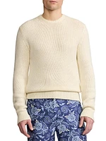 Cashmere-Blend Crewneck Sweater
