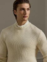 Cashmere-Blend Crewneck Sweater