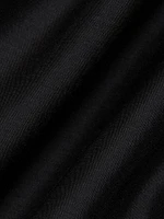 Audrey Silk-Wool Woven Faille Open-Back Maxi Dress