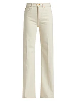 Crease Bootcut High-Rise Jeans