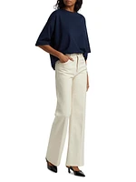 Crease Bootcut High-Rise Jeans