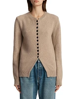 Josette Cashmere Button-Front Cardigan