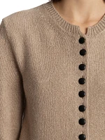 Josette Cashmere Button-Front Cardigan