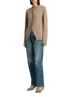 Josette Cashmere Button-Front Cardigan