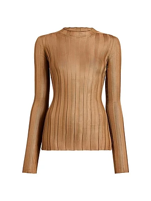 Cosette Ribbed Satin Top