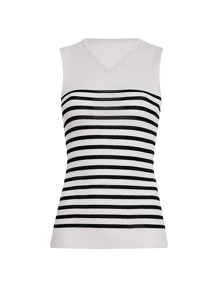 Renato Wool-Blend Striped Top