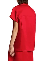Keefe Silk Button-Front Top