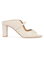 Norah 70MM Croc-Embossed Leather Sandals
