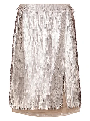 Embellished Fringe Skirt