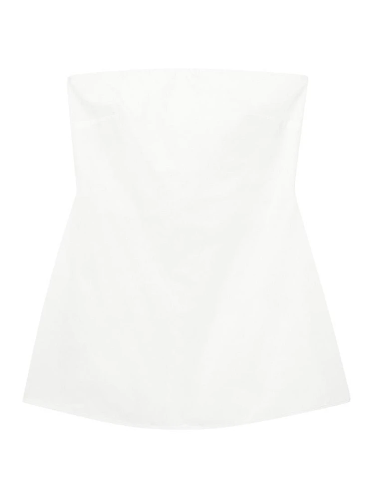 Poplin Bustier Top