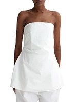 Poplin Bustier Top