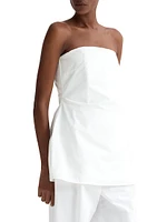 Poplin Bustier Top