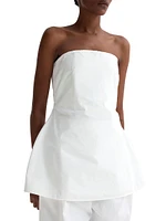Poplin Bustier Top