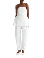 Poplin Bustier Top