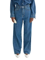 Baggy Wide-Leg Low-Rise Jeans