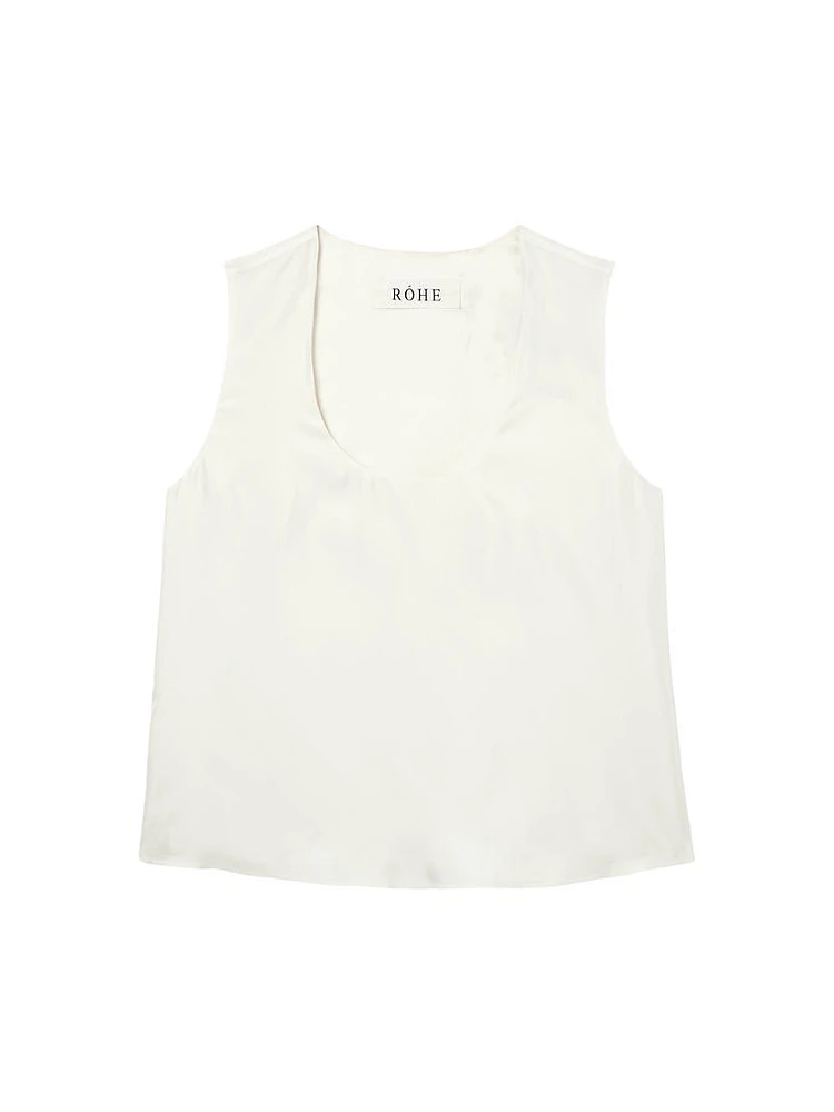 Scoopneck Silk Top