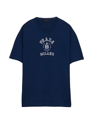 Cashmere T-Shirt with Logo