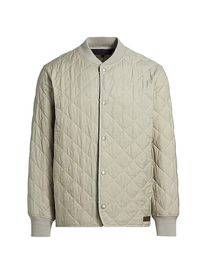 Focus Liner Quilted Cotton-Blend Bomber Jacket