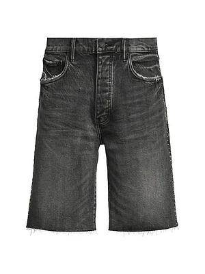 Vintage Black Rhinestone Embellished Denim Shorts