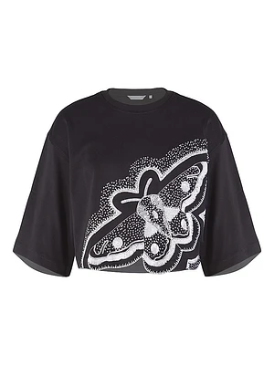Moth Sequined Crop Top