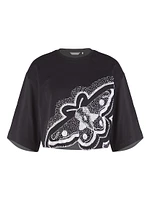 Moth Sequined Crop Top