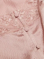 Tannis Silk-Lace Cropped Camisole Top