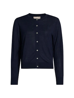 Silk-Blend Cardigan