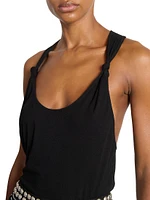 Elody Knotted Jersey Tank